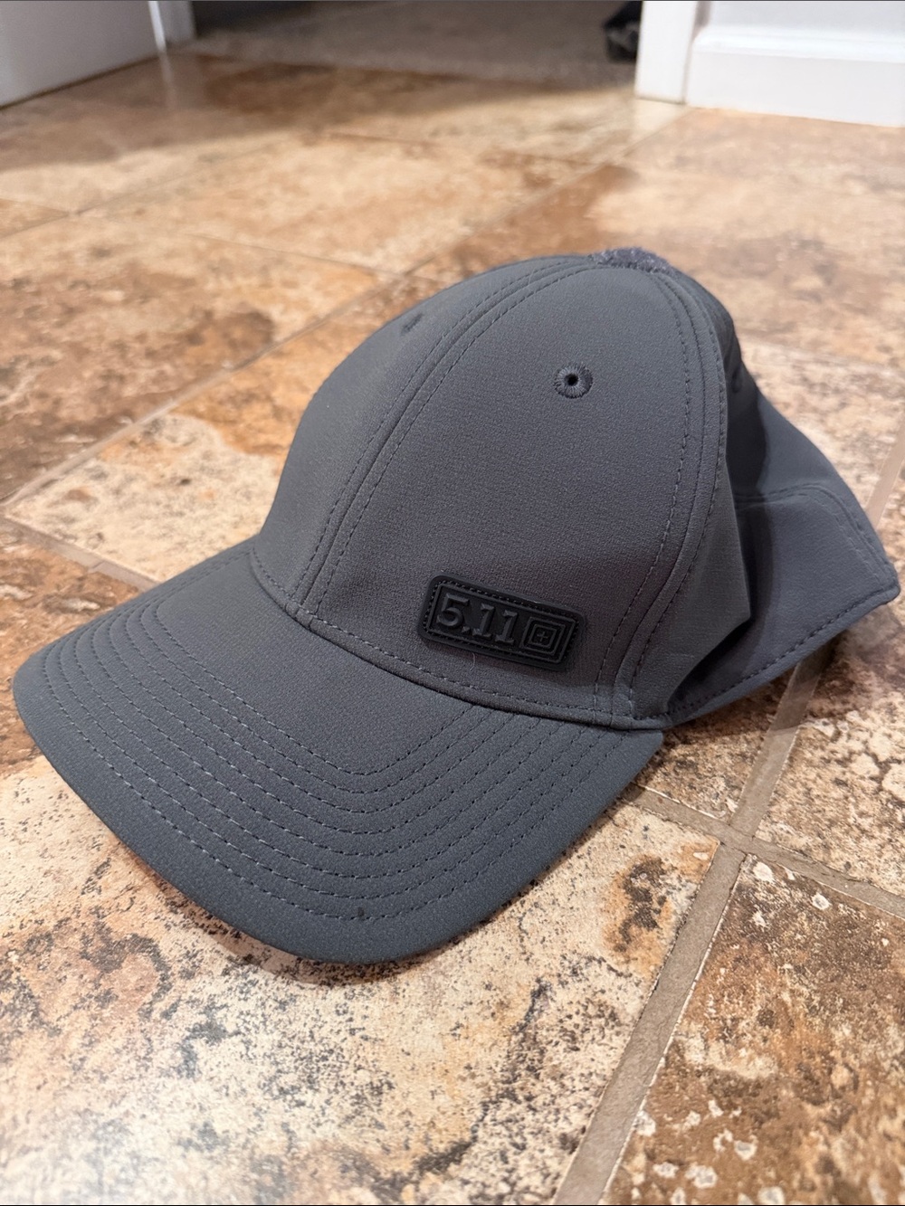 5.11 Tactical Gray Performance Baseball Hat with Logo Patch